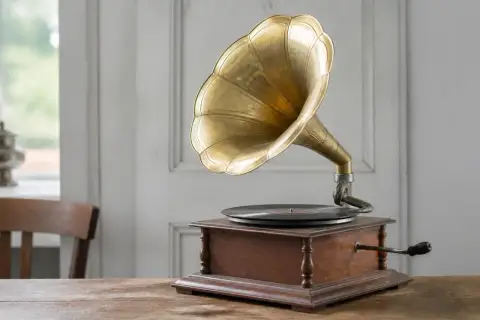 Historische Grammophone