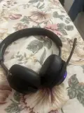 Over-ear gaming headset with boom microphone